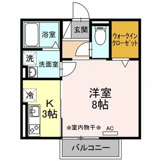 レジデンス大府駅クロス【202号室】の間取り