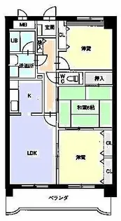 スカイコート21【202号室】の間取り