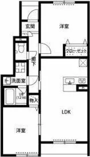 アスピリア Bell【1階】の間取り