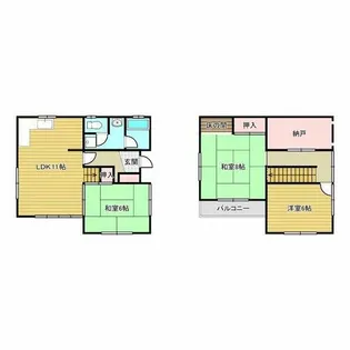 大阪府茨木市春日5丁目【一戸建】の間取り