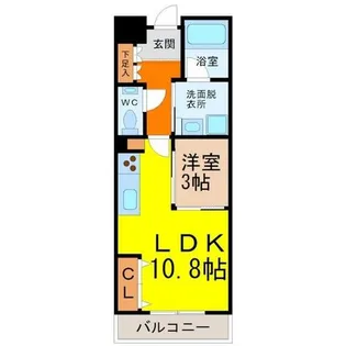 C.P.Pure1608【3階】の間取り