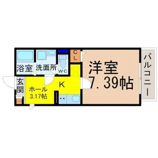 Gallery庄内通(ギャラリー庄内通)【3階】の間取り