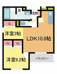 Audrey【103号室】の間取り