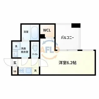 JMFレジデンス海老江【14階】の間取り