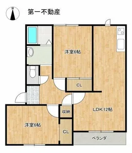シャトー・ホリ【2階】の間取り