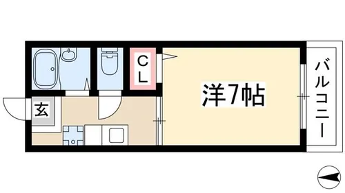 コーポ・エイト【202号室】の間取り
