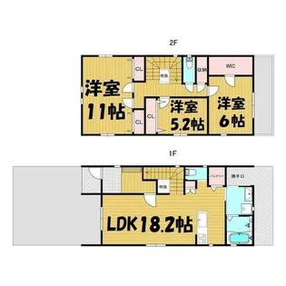 愛知県名古屋市名東区文教台2丁目【一戸建】の間取り