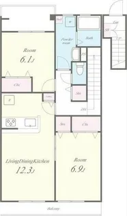 ファミリア【2階】の間取り