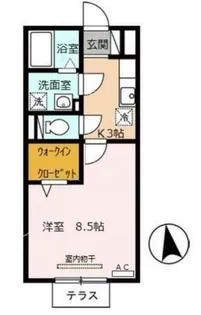 グランドソレーユ西蒲田【1階】の間取り
