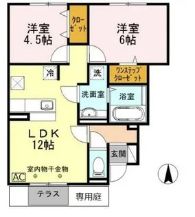 グランヒル青山【1階】の間取り