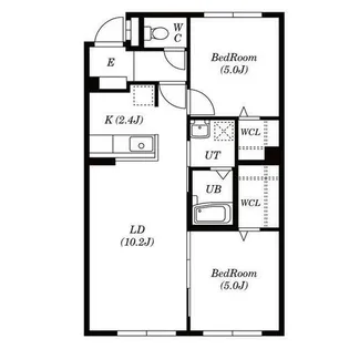 シリウス琴似【1階】の間取り