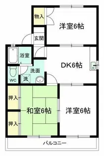 ドミール小木【201号室】の間取り