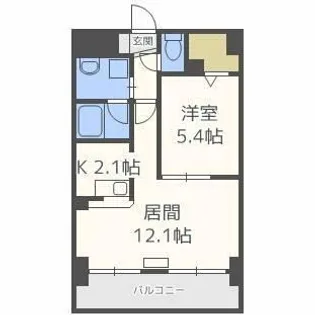 ライブグレース【4階】の間取り