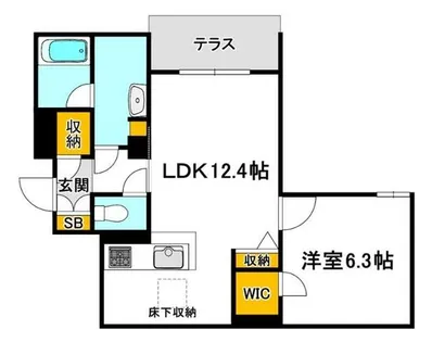 メゾンオリーブⅢ【1階】の間取り