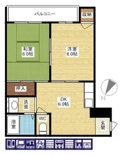 コンフォート石田【3階】の間取り