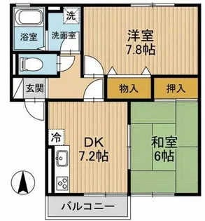 シンフォニックガーデンA棟【102号室】の間取り