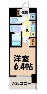 エスリード上前津LIVIA【6階】の間取り