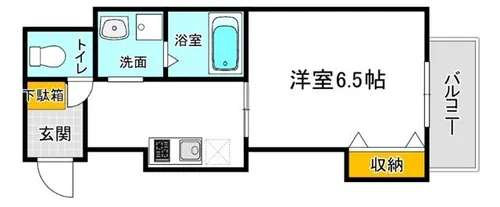 ドミール関大前【3階】の間取り
