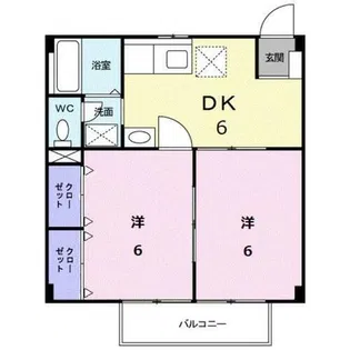 エスペラント田中A【2階】の間取り