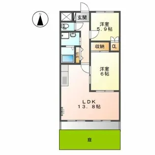 シャイン ヒルズ【1階】の間取り