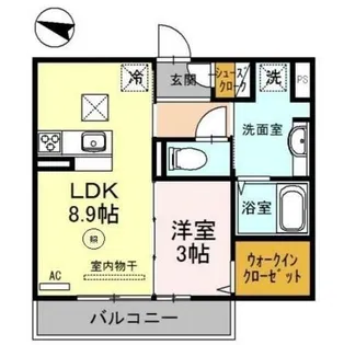 カーサ金森【1階】の間取り