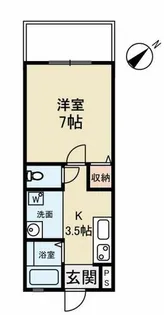 うしおハイツ【103号室】の間取り
