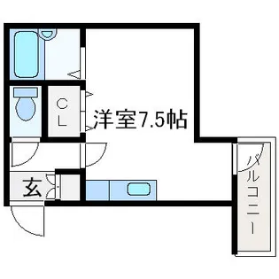 高槻クリスタルビル【403号室】の間取り