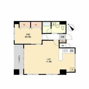 Trusty千種南【6階】の間取り