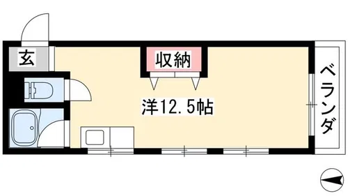 サンマンション本山【101号室】の間取り