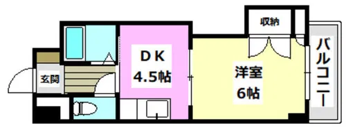 正雀グランドハイツ北【2階】の間取り