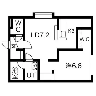ハブN26J【201号室】の間取り