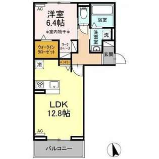 ラメール【2階】の間取り