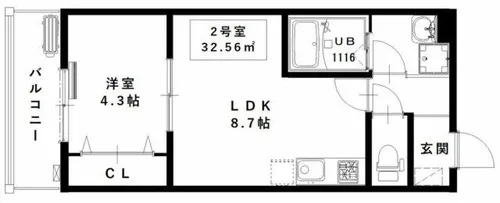MarkVilla Oihara【3階】の間取り