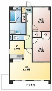 ソシア羽黒【6階】の間取り