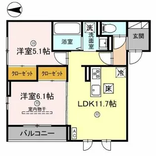 グレイスメゾン永和【3階】の間取り