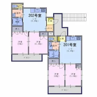 SophiaⅡ【202号室】の間取り