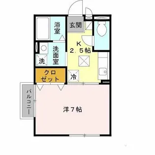 アミティエ山本【1階】の間取り