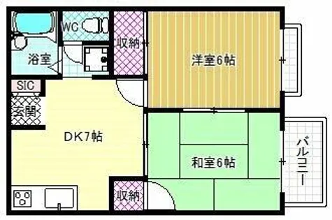 フェリスマンションⅡ【1階】の間取り