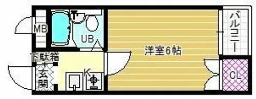 ヴィラ桃山台【4階】の間取り