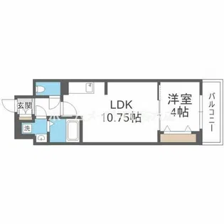 ドゥーエ南堀江【7階】の間取り