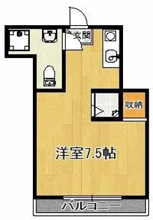 ハイム京都下鴨【203号室】の間取り