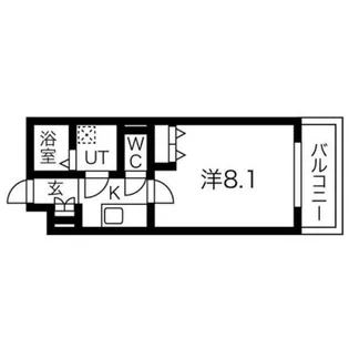 Mv.fm大阪放出Ⅱ【5階】の間取り
