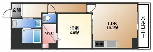 グランツ泉【6階】の間取り