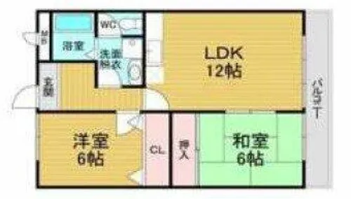 ボナールシャトー【4階】の間取り