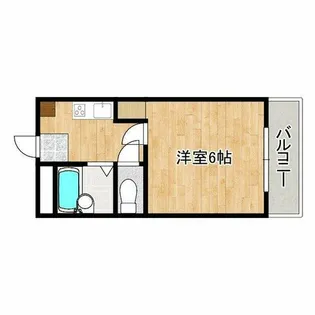 リバティ内代【6階】の間取り