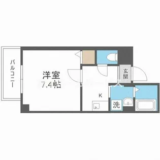 ヴィラナリー放出【9階】の間取り