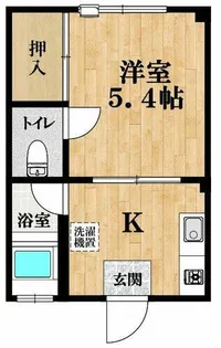 大平ビル【305号室】の間取り