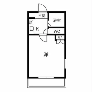 ルミエール蒼【201号室】の間取り