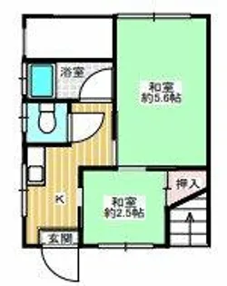 ランド王子ハイツ【1階】の間取り