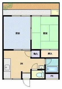 コーポ中村【1階】の間取り